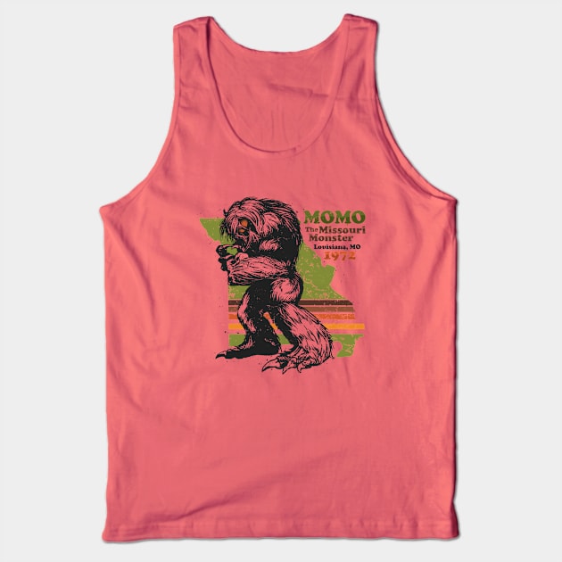 Momo The Missouri Retro Monster Tank Top by World Myth Museum